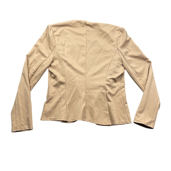 Halara NEW w/Tags Large Tan Open Front Ladies Jacket Gold Buttons Play It My Wa - Picture 6 of 6